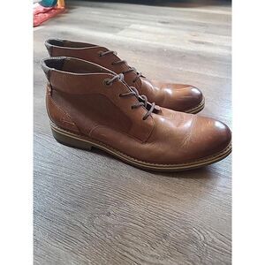Hawker Rye Brown Dress Shoes Mens 9 Lace Up Boots